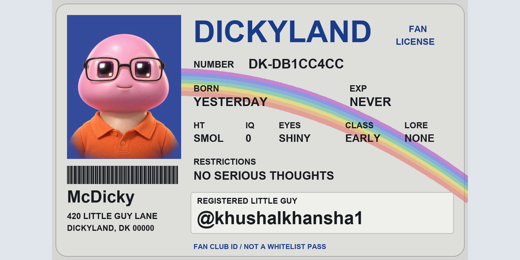 @khushalkhansha1 — Dickyland fan license
